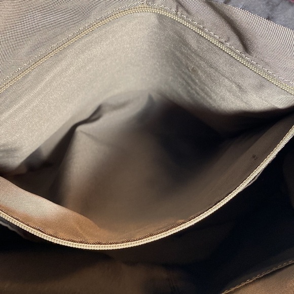 Eric JAVITS Quilted Leather Tote Shoulder Bag Purse Burgandy - Picture 7 of 16